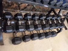 2 Tier Rubber Hex Dumbbell Rack Set - Photo 3
