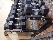 2 Tier Rubber Hex Dumbbell Rack Set - Photo 7