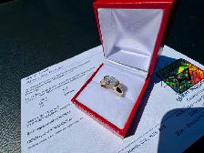#891 - 2.05ct LG Oval Diamond 14kt Gold Ring, Size 5