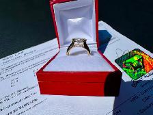 #891 - 2.05ct LG Oval Diamond 14kt Gold Ring, Size 5 - Photo 4