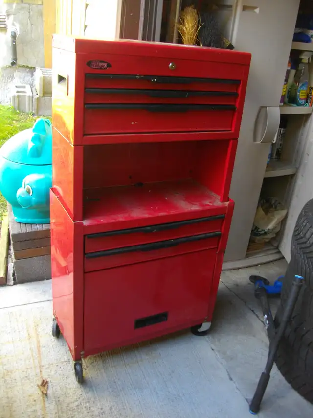 old roll around red toolbox