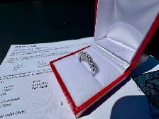 #893 - 14kt White Gold, 1.00ct Diamond Band, Size 6