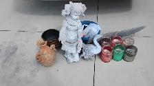Free: garden ornaments and citronella candles