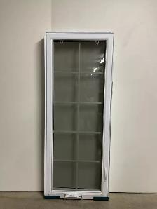 10519BP Fenêtre Battant PVC Blanc Carrelage 25 1/4 x 63 3/4 - Photo 2