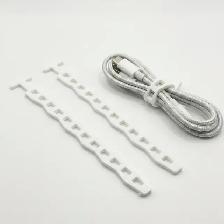 Reusable Wave Cable Ties - Desk & PC Cord Management