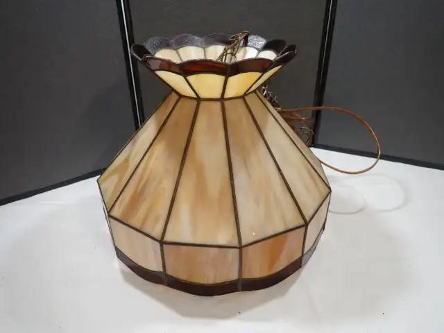 Slag Glass Lamp