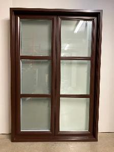 10548BH Fenêtre Battant HYBRIDE Brun marron 49 3/4 x 78 1/4