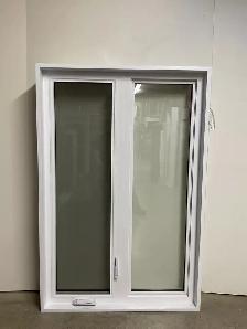 10574BP Fenêtre Battant PVC Blanc 2 sect 1 ouvr 40 x 60 - Photo 2