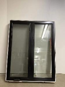 10595BH Fenêtre Battant HYBRIDE Noir 2 sect 1 ouvr 49 1/2 x 62 - Photo 2