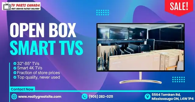 Open Box TVs From $125 – Samsung, LG, ONN | 90-Day Warranty
