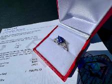 #901 EFFY Tanzanite & Diamond Ring, Size 7 - Photo 2