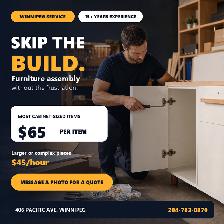 Professional Furniture Assembly Service Winnipeg