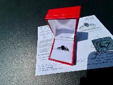 #902 - 14kt White Gold Sapphire & Diamond Ring, Size 6 - Photo 3