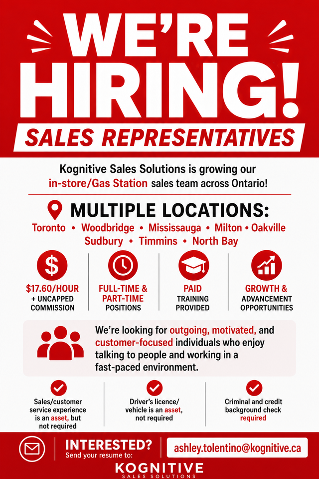 Hiring Sales Representatives! High Earning Uncapped Commission