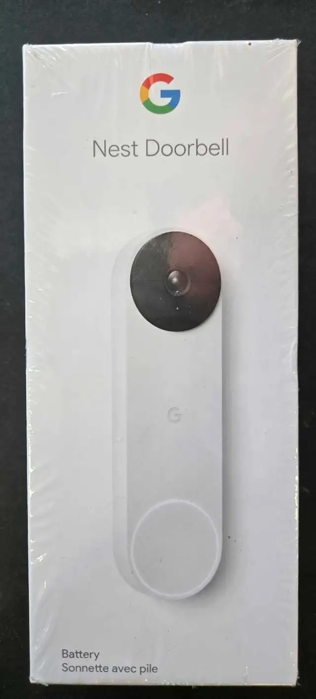 NEW (WHITE) BATTERY GOOGLE NEST DOORBELL