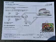 #878 - 14kt White Gold, Purple & White Diamond Band, Size 7 - Photo 8