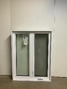 10709BP Fenêtre Battant PVC Blanc 2 sect 1 ouvr 39 3/4 x 51 1/2 - Photo 2