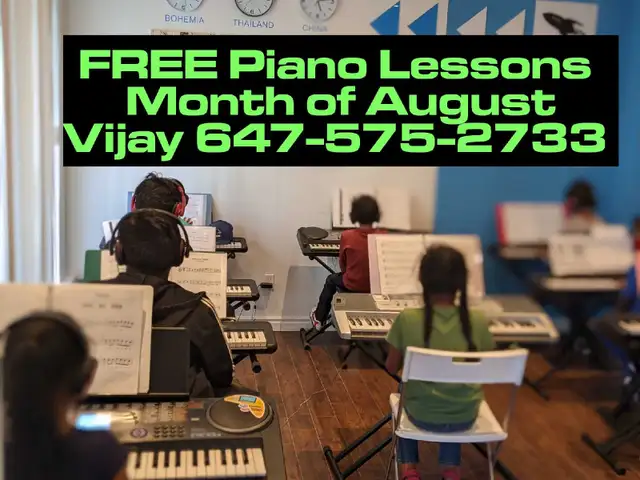 FREE Piano/Keyboard Lessons in August