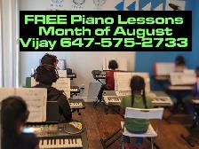FREE Piano/Keyboard Lessons in August