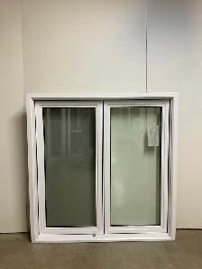 10711BP Fenêtre Battant PVC Blanc 2 sect 1 ouvr 53 1/2 x 54 1/2