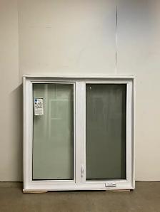 10711BP Fenêtre Battant PVC Blanc 2 sect 1 ouvr 53 1/2 x 54 1/2 - Photo 2