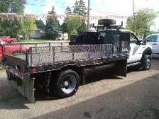2007 FORD F-550 4X4 DRW DIESEL 6 SPEED 13.5 FEET FLAT DECK - Photo 4