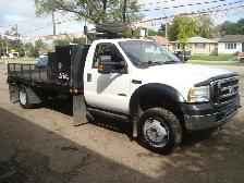 2007 FORD F-550 4X4 DRW DIESEL 6 SPEED 13.5 FEET FLAT DECK - Photo 5