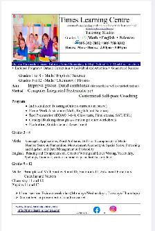 Elem. & High School Math,English & Science tutoring in Newmarket