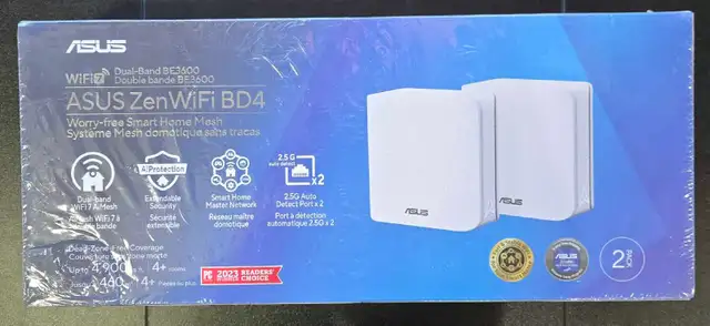 NEW (2 PACK) ASUS ZEN WIFI BD4 ROUTER