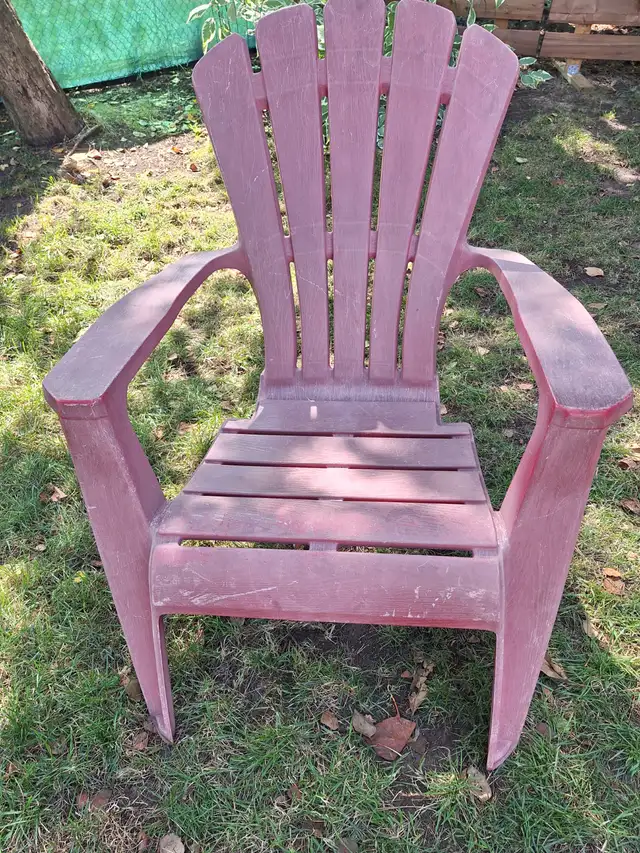 Red Plastic Muskoka Chair