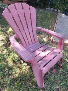 Red Plastic Muskoka Chair - Photo 4