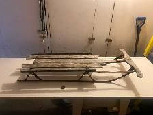 Vintage antique collectable snow sled