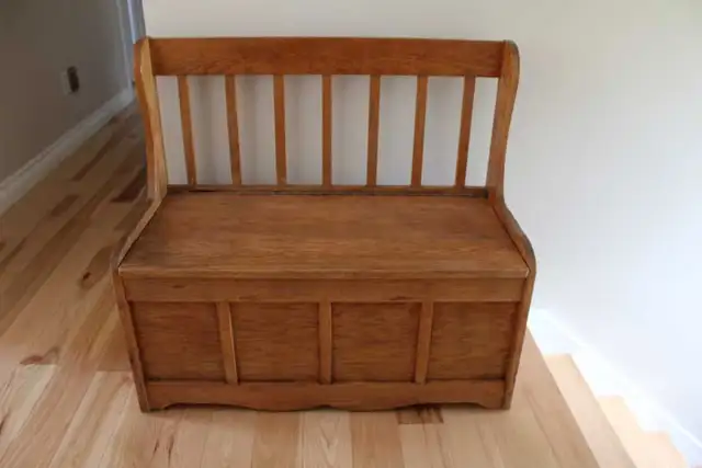 Banc d’entrée en bois A1, 65$ livré