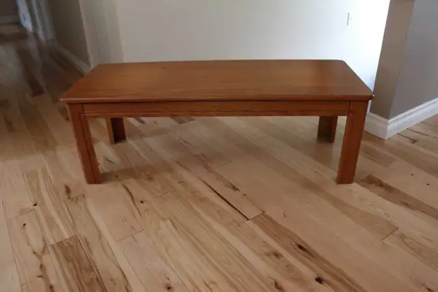Table de salon en bois érable solide complet