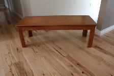 Table de salon en bois érable solide complet