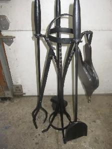 NEW FIREPLACE WOOD STOVE SET OF TOOLS INCLUDING A BELLOWS - Photo 3