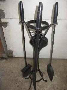 NEW FIREPLACE WOOD STOVE SET OF TOOLS INCLUDING A BELLOWS - Photo 4
