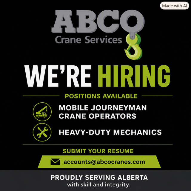 ABCO Crane Services - Journeyman Crane Operator