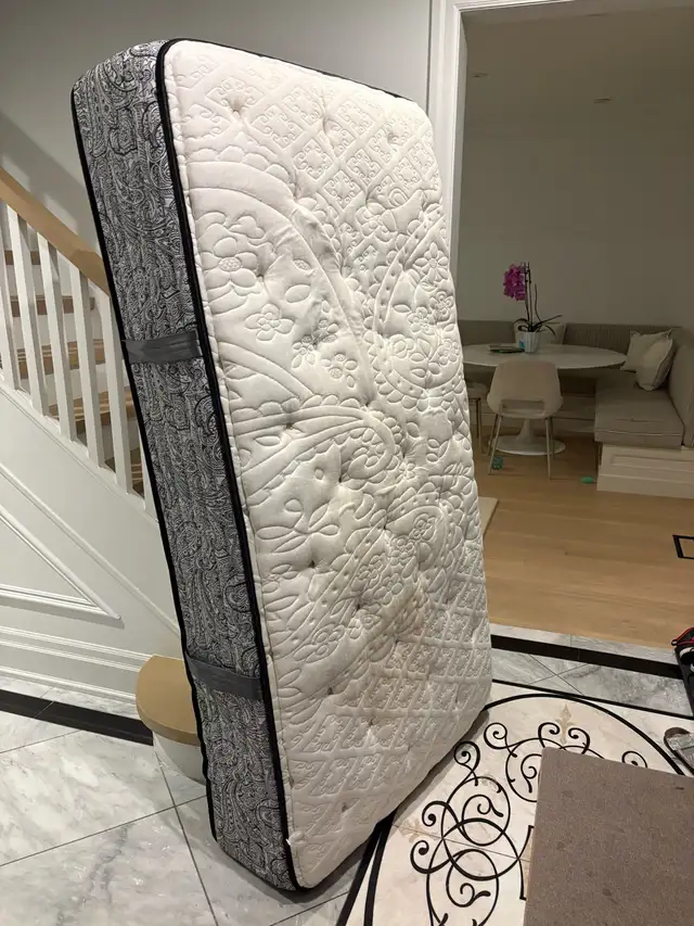 Single Bed Frame and Mattress