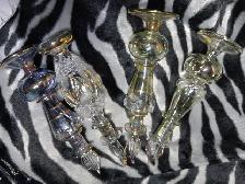 Set of Unique Vintage Hand Blown Glass Egyptian Perfume Bottles - Photo 4