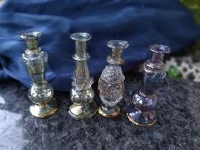 Set of Unique Vintage Hand Blown Glass Egyptian Perfume Bottles - Photo 6