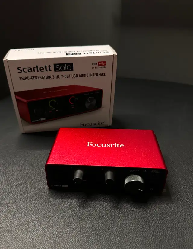 Selling Focusrite Scarlett Solo Audio Interface (3rd Generation)