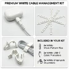 Dorm Room Desk Kit - Ultimate Student Cable Management Bundle
