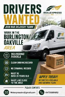 Driver needed delivery job