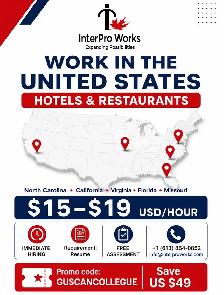 Hotel & Restaurant Jobs in the USA