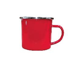 10Pc 12oz Fine Enamel Cup Silver Lip Mug Heat Press 000995 - Photo 3
