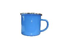10Pc 12oz Fine Enamel Cup Silver Lip Mug Heat Press 000995 - Photo 7