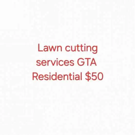 Lawn cutting $50