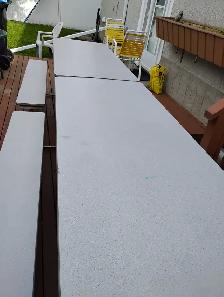 Foldable 12 foot long picnick/cafateria table - Photo 3