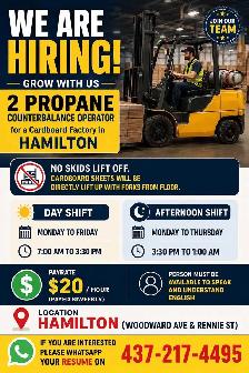 cash job in Hamilton
